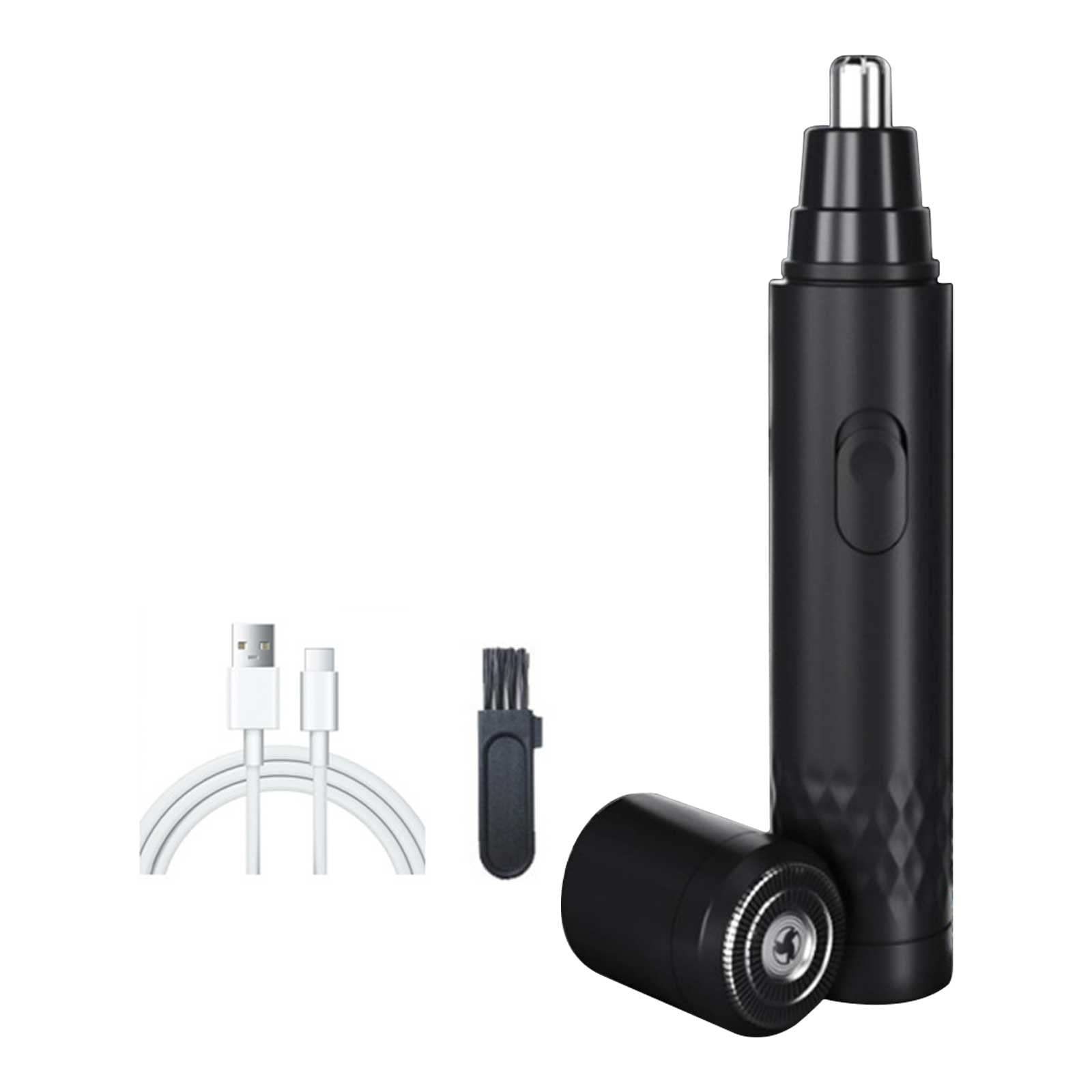 Nose Hair Trimmer for Men 2024 New Upgrade Multifunctional Painless USB Rechargeable 360 Rotating Blade Waterproof Mens Nose