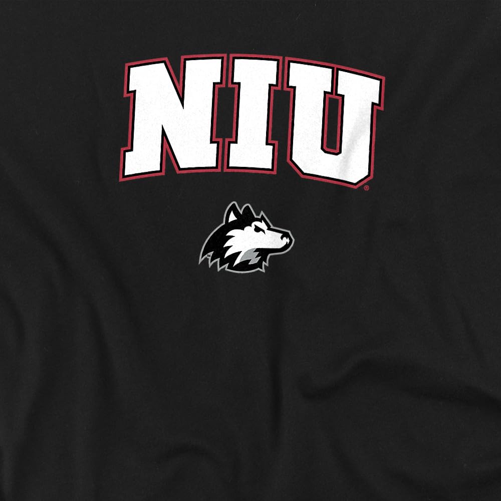 LOGOVISION Northern Illinois University Arch Logo Secondary Kids T Shirt (4) for Toddler Boys and Girls, Black