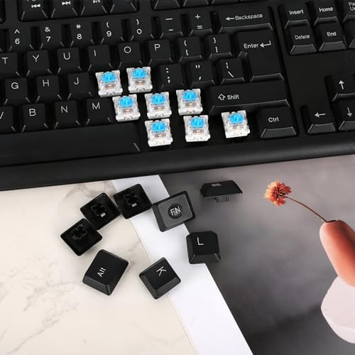30pcs Mechanical Keyboard Switches, 3 Pin Blue Keyboard Clicker Dustproof Waterproof Clicky Key Switches for Mechanical Gaming Keyboards — view 6