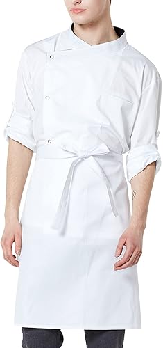 Miniatura 2 de BE THE CHEF Delantal de cintura de 4 colores con bolsillo para chef, restaurante, pub, café, camarero, servidor