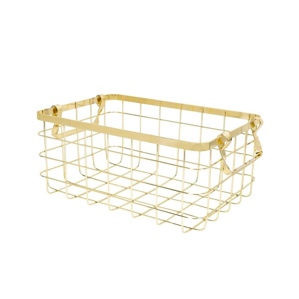 Cesta alambre hierro portátil para lucir tus frutas y bocadillos en el comedor 1