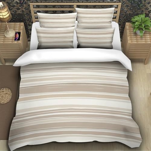 Housse de couette 140x200 microfibre ultra douce 3D - 5