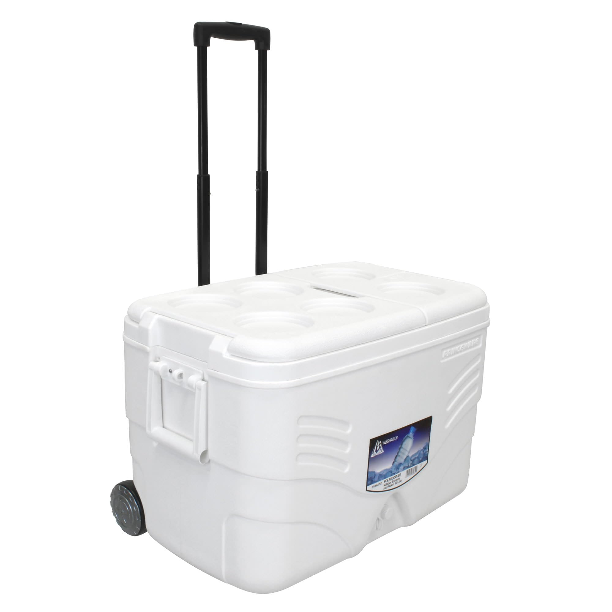 Waterside Polarcooler Kühlbox Extreme mit Rädern 62 Liter - Robuste Thermobox für Reisen und Ausflüge