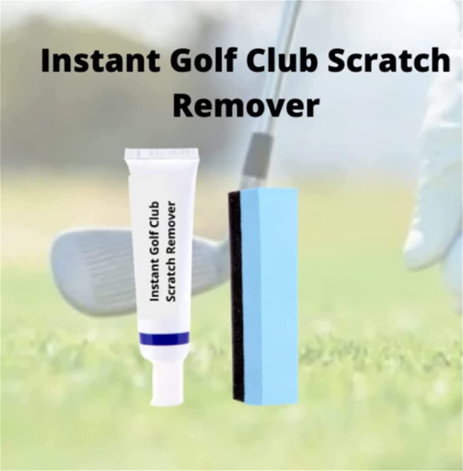 Rimozione istantanea del graffio della mazza da golf, rimuove efficacemente i graffi da mazze da golf, detergente per mazze da golf, detergente per mazze da golf con spugna (3 pezzi)