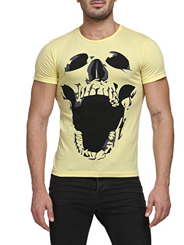 Teesort Men’s Cotton Yellow T-Shirt TST-BEAST-XXL