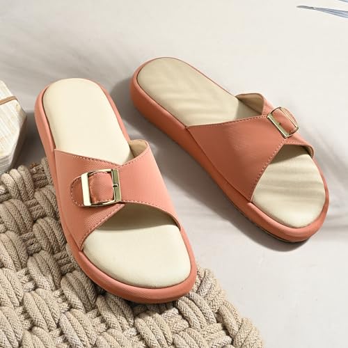 Image of Centrino Women's Sandals | Elegant Stylish Slip-On Chappals for Ladies |Lightweight & Breathable Slippers /Flip-Flops| Durable Outdoor Synthetic Casual Wear,Party and Formal Occasions(9322)