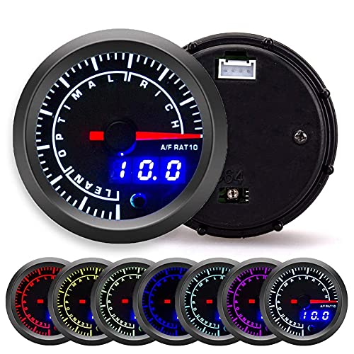 Migliore visibilità: goditi una migliore visibilità durante la guida notturna grazie al design di questo indicatore di rapporto aria/carburante digitale a banda larga, in grado di diminuire fino al 30% di notte in modo da poter continuare a visualizzare facilmente le letture.