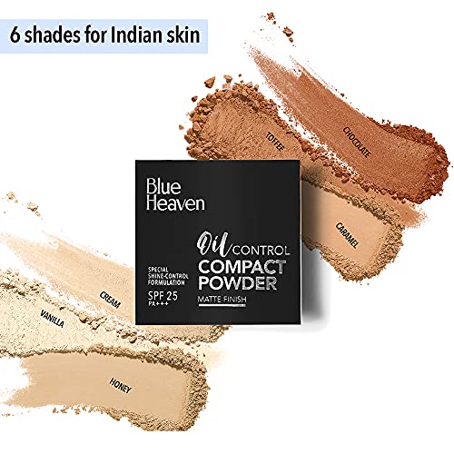 Image of Blue Heaven Oil Control Compact Powder, Toffee 501, 8 g