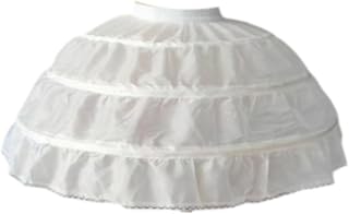 Hoops Petticoat Underwear for Birthday, Stage Performance, Wedding, Role Playing White