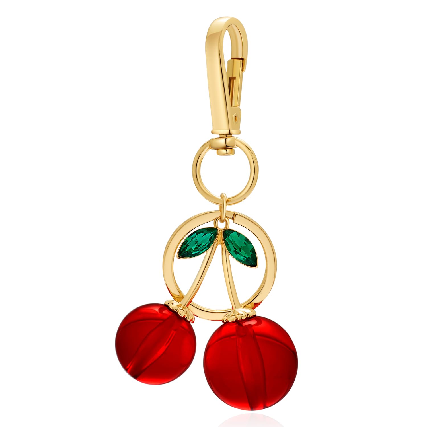 LILIE&WHITE Schlüsselanhänger mit Herz-Anhänger & Kristallsteinen – Hypoallergener Schmuck für Frauen, Farbechter Goldton, Personalisiertes Geschenk für Geburtstag, Valentinstag oder Weihnachten
