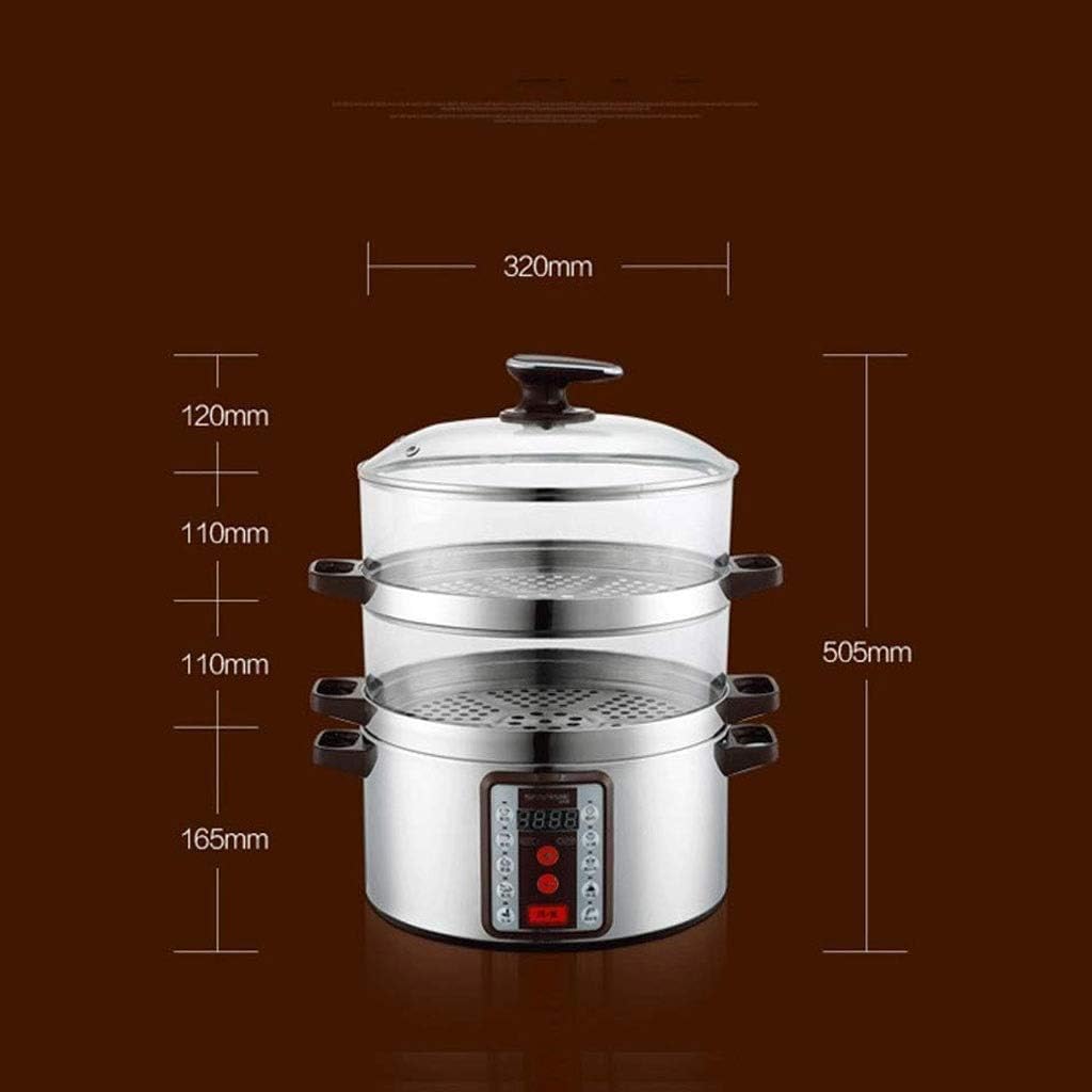 Large Multi-Function Capacity Electric Steam Timing Anti-Dry Insulation Food Steamer