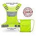 Trekwell Reflective Running Vest, Cycling, Walking, Motorcycle Safety, With Two 3m Armbands & Pouch, Zip Pocket
