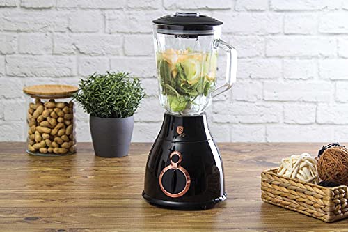 Berlinger Haus Black Rose Collection tafel blender met 1,5 L glazen kan BH/9025 zwart/rose goud roestvrij staal 18/8 - Afbeelding 5
