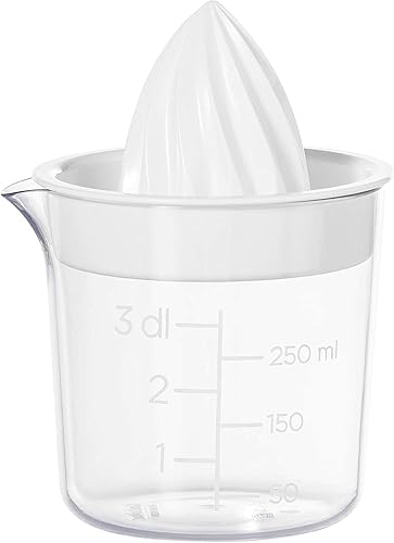 GastroMax™ Citrus press - Easy juice pressing from limes, lemons and oranges - Clear ml markings - Durable SAN plastic - Dishwasher safe - BPA free - Made in Sweden - 2