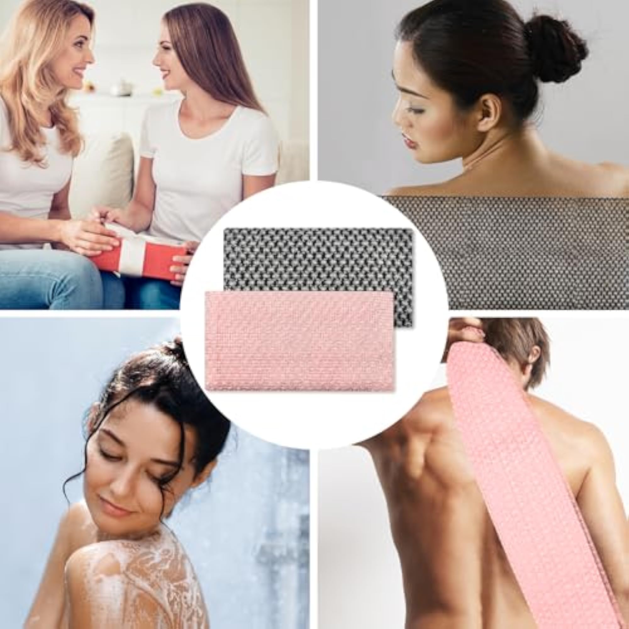 Exfoliating Shower Towel, 2PCS