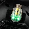 Tactical Helmet Light with IR Strobe + 5-Speeds Strobe Green LED, Survival Signal Identification Lamp with 2 Tail Caps for Replaceable