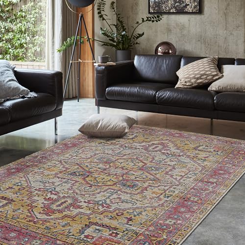 Asiatic Modifications Vintage Multi tapis de salon grand format brodé - 8