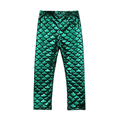 Carnavalife Leggings Brillantes de Sirena para Niña, Leggings de