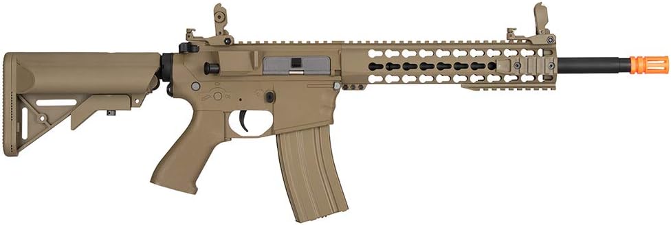 Lancer Tactical Gen 2 EVO AEG LT-12 AEG Aerosoft Gun, KeyMod Tan with High FPS