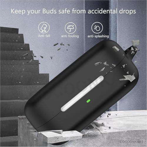 Image of Silicone Case Cover Compatible for Sony WF-C510 with Hygiene Kit (Black)