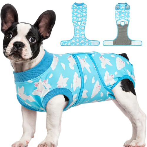 Kuoser Recovery Suit for Dogs Cats, Soft Dog Surgery Suit Female Male Spay