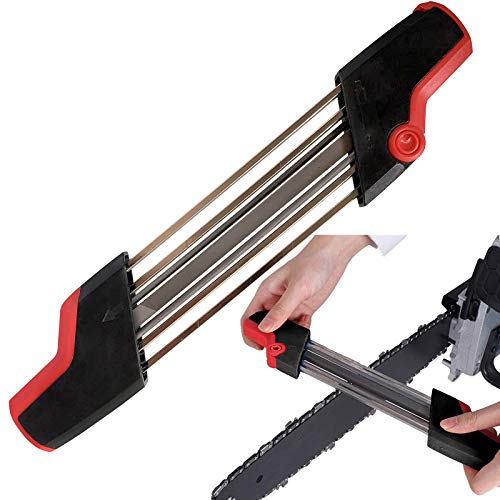 HVUE Upgrade 2 in 1 Easy File Mini Chainsaw Chain Sharpener for 5/32