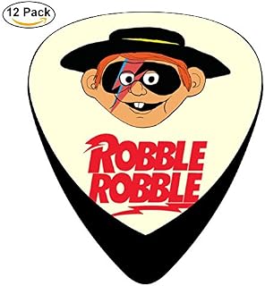 Hidui Guitar Picks Custom Robble Head Classic Guitar Celluloid Plectrums Bass, 12 Pack