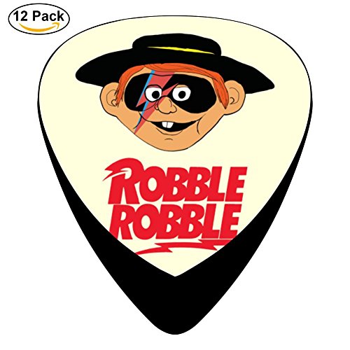 Hidui Guitar Picks Custom Robble Head Classic Guitar Celluloid Plectrums Bass, 12 Pack