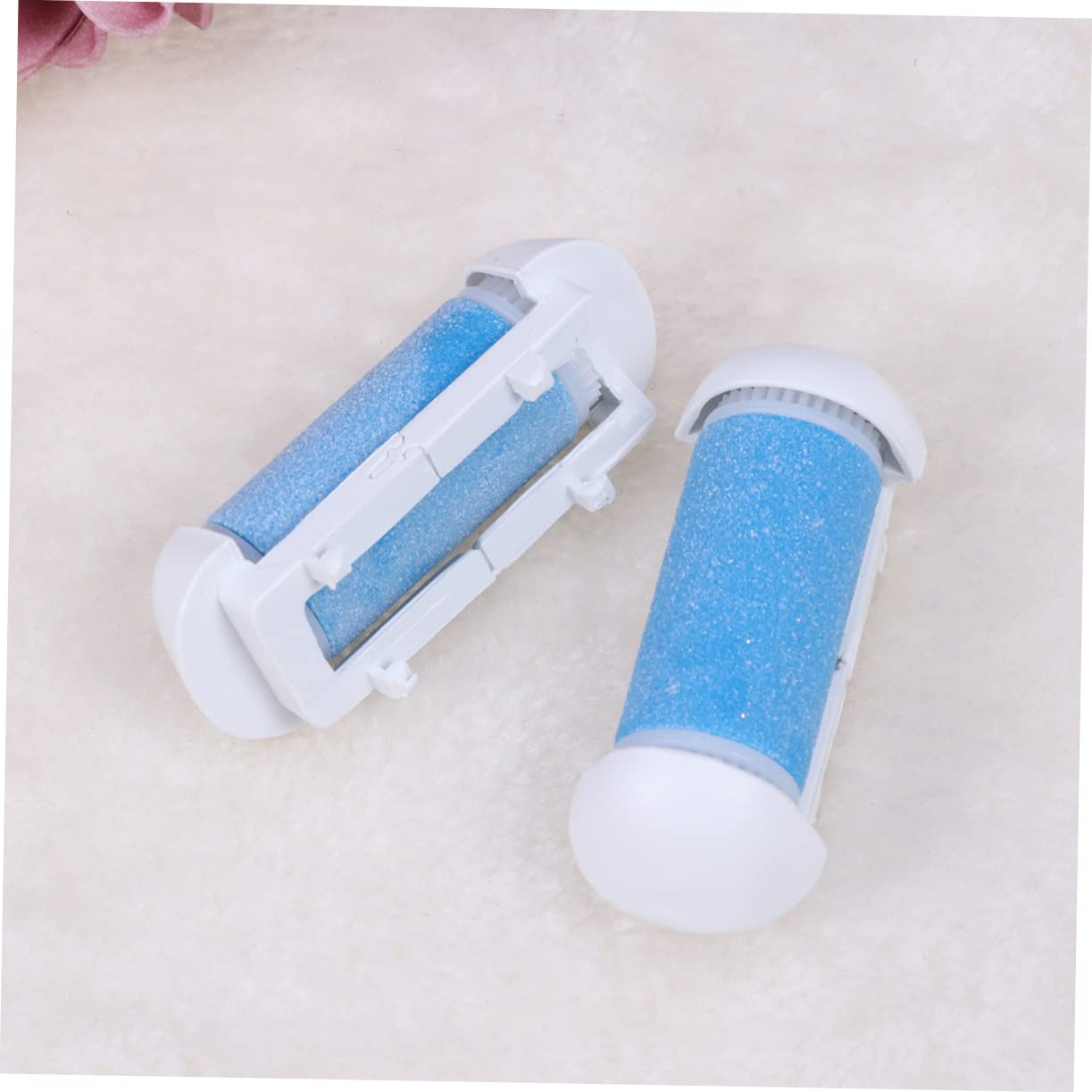 Healeved 20piezas Rodillos De Para Exfoliador De Pies Accesorios Para Remoción De Muerta y Durezas Diseño Ergonómico Resistente Al Agua Color Azul