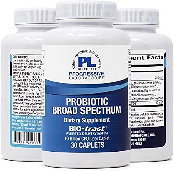Progressive Laboratories Probiotic Broad Spectrum Supplement, 30 Count
