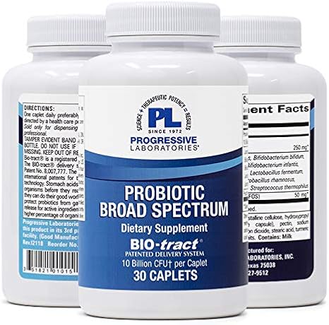 Progressive Laboratories Probiotic Broad Spectrum Supplement, 30 Count
