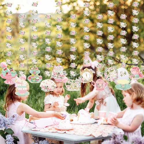 Fullhawl 12 Pack 32'' Tea Party Decorations Floral Hanging Garland Flower by Fullhawl - Used condition - Image 6
