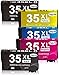 Price comparison product image Jagute 35XL Replacement for Epson 35 XL Ink Cartridges T3591 T3592 T3593 T3594 Compatible with Epson WorkForce Pro WF-4720DWF WF-4725DWF WF-4730DTWF WF-4730DWF WF-4740DTWF WF-4740DWF