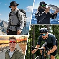 XVXV Polarized Sports Sunglasses for Men, Wrap Around Sun Glasses UV Protection for Cycling Fishing Driving — image 2