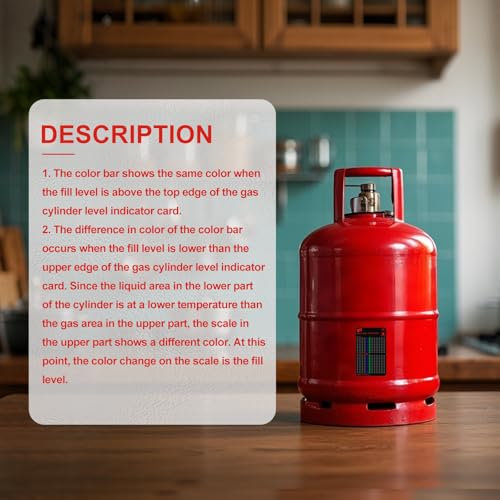 KXVXXV 2 x Gasflaschen Füllstandsanzeige Magnetische Gasstand Gas-Anzeiger Gas Grill Flasche Gasanzeiger für Propan-Gas, Haus Wohnmobil, Butan Gasflaschen Gaskocher