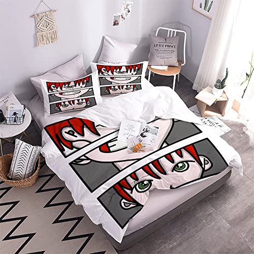 Housse de couette microfibre douce 140x200 cm avec zip durable