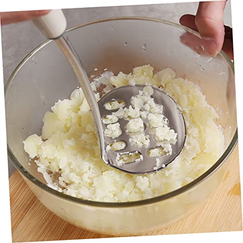 Kartoffelstampfer, 2 Stück, Schlammpresse, Mini-Stabmixer, Handmixer, Küche, Kartoffelstampfer, Kartoffelpüree, Mixer, Handkartoffelstampfer, Kartoffelpresse, Kartoffelpressplatte, Edelstahl, Babynahr