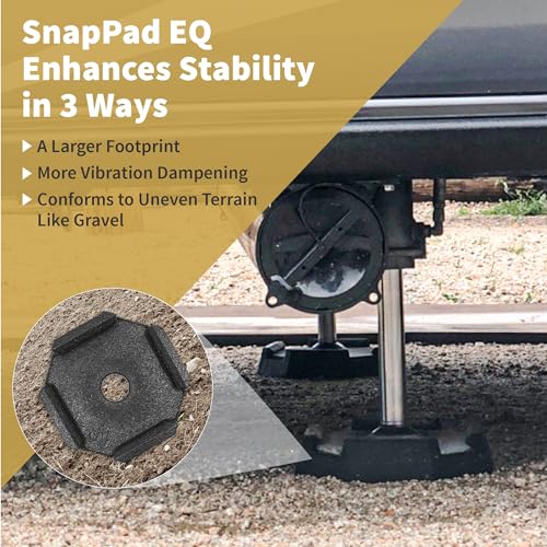 SnapPad EQ Compact | Precise Fit for RV Jack Pads, Travel Trailers and Class B & C Motorhomes | Compatible with Major RV Brands & Leveling Systems | Pack of 4 for 7” Square Or 7.25” Round Jack Feet by SnapPad - Image 7