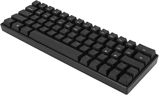 Raqz Mechanical Keyboard, Long Battery Life 64 Keys Ergonomic Design Small Portable Gaming Keyboard for Office for Home Gaming (Linear Action Switch)
