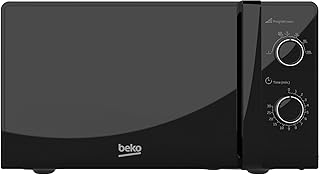 Beko Solo Microwave MOC20100BFB | Black Compact Design | 20L Capacity | 700W Power | Manual Controls | Includes Auto-Defrost & Easy to use 30 min Mechanical Timer