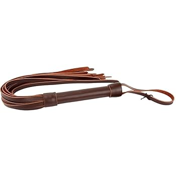 Amazon.co.jp: BIENKA 茶色の本革の馬の鞭、手作りのスエードの