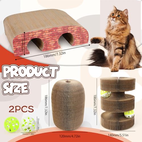 Jouet interactif pour chat - Planche à gratter pour chat - Accessoire pour chat - Orgue magique - Avec balle - Jouet intelligent pour chat – vue 5