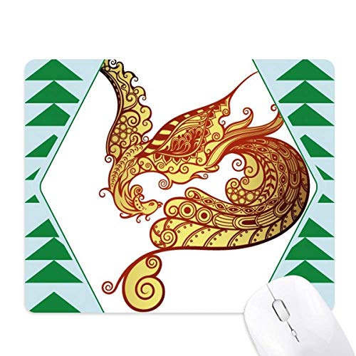 Tapis de souris green pine tree silhouette phénix coloré tapis en caoutchouc bureau