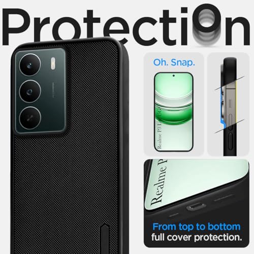 Image of Jkobi Rubberised Back Cover Case for Realme P3 Lite (Textured Grip Design | Micro-Fiber Cloth Inside | Slim and Light Weight | Soft Touch and Feel)