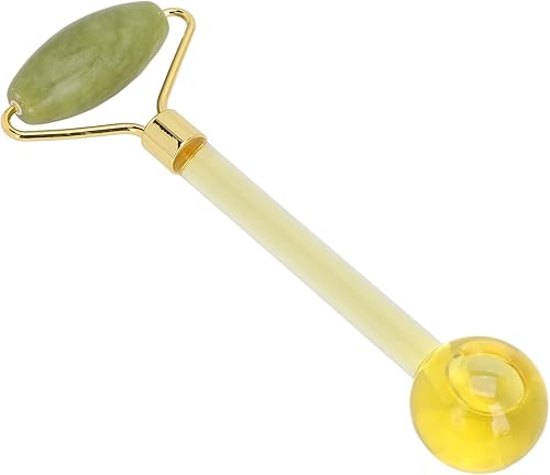 FILFEEL Globos de hielo con rodillo de masaje facial para tratamientos faciales, globos faciales para rutinas diarias de belleza, tensan la piel,