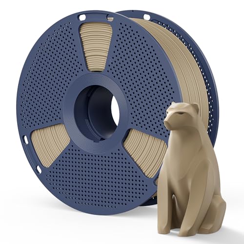 Image of SUNLU Matte PLA Filament 1.75mm, 1KG (2.2LBS), Oak | Wood Brown Color, Smooth Matte Finish, Less Brittle, Reduced Layer Line Appearance, 3D Printer Filament