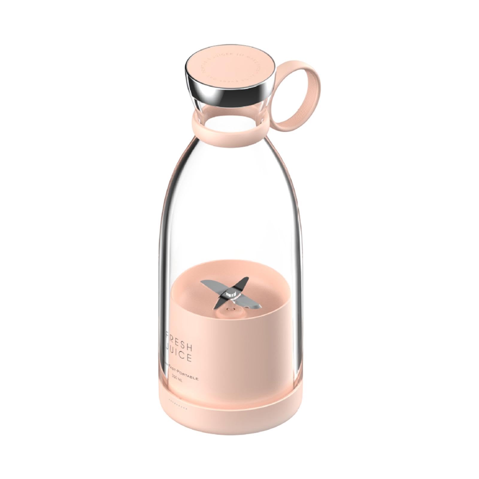 Electric Juicer Cup Handheld 380ml Small Juice Maker for Travel Camping Work Pink-image-17