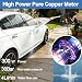 Cordless Pressure Washer, Portable Power Jet Washer, High-Pressure Water Cleaner with 2 Batteries, 2-in-1 Nozzle, 5M Hose, Foam Kettle, Power Washer for Car, Patio, Garden Cleaning