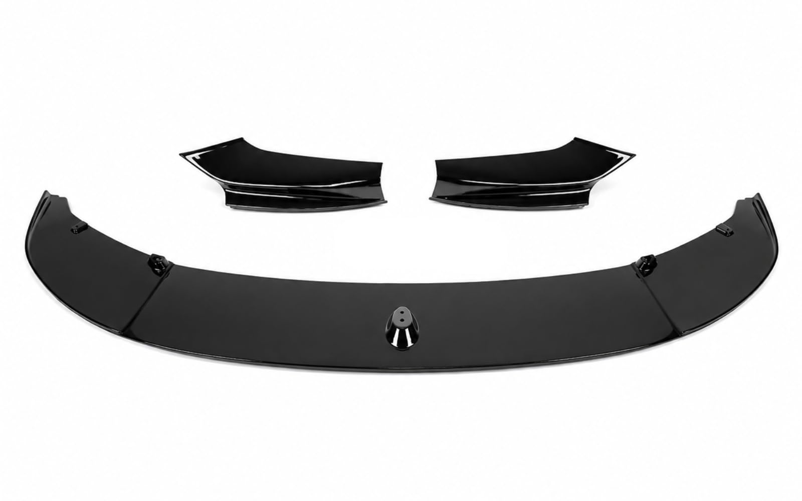MpTuned F10 F11 Frontstoßstangenspoiler glänzend schwarz für 5 Series 2010–2017 518i 520i 530i 540i m550i 518d 520d 530d 540d