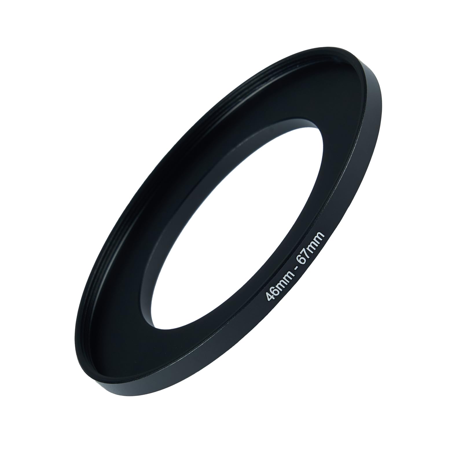 46mm to 67mm Step-up Adapter Rings Filter Adapter Black Metal Step Down Filter Ring Adapter Compatible with All Brand UV CPL ND Camera Lens Filter Stepping Rings (46mm-67mm)